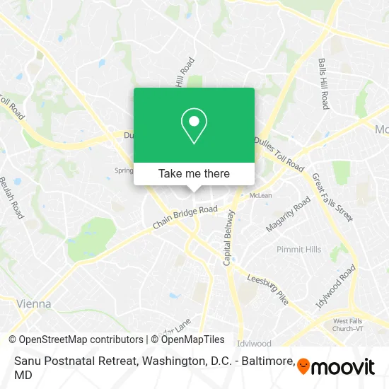 Sanu Postnatal Retreat map