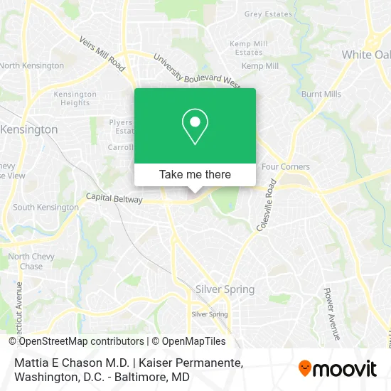 Mattia E Chason M.D. | Kaiser Permanente map