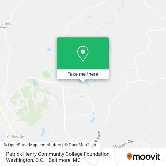 Patrick Henry Community College Foundation map
