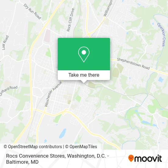 Rocs Convenience Stores map