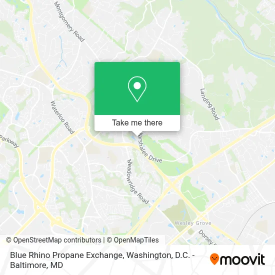 Blue Rhino Propane Exchange map