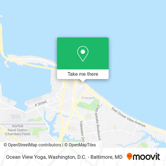 Ocean View Yoga map