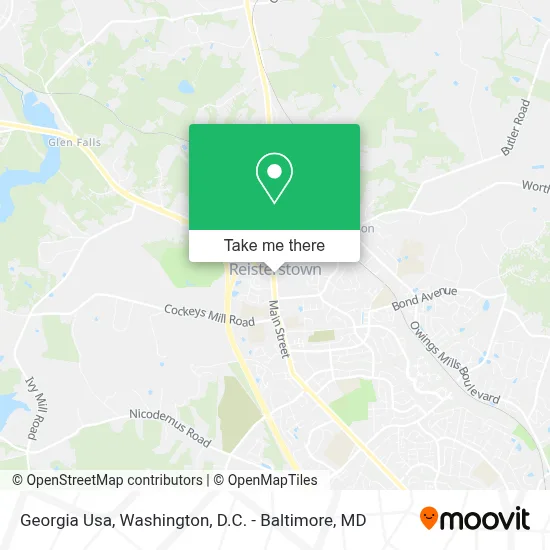 Georgia Usa map