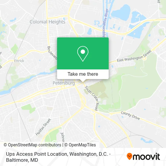 Ups Access Point Location map