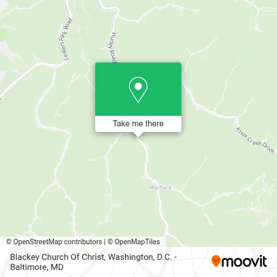 Blackey Church Of Christ map