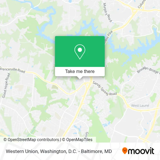 Western Union map