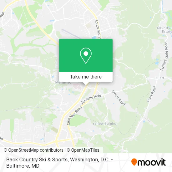 Back Country Ski & Sports map