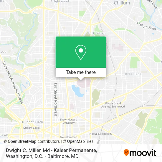 Dwight C. Miller, Md - Kaiser Permanente map