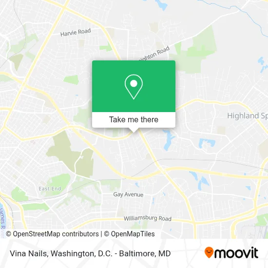 Vina Nails map