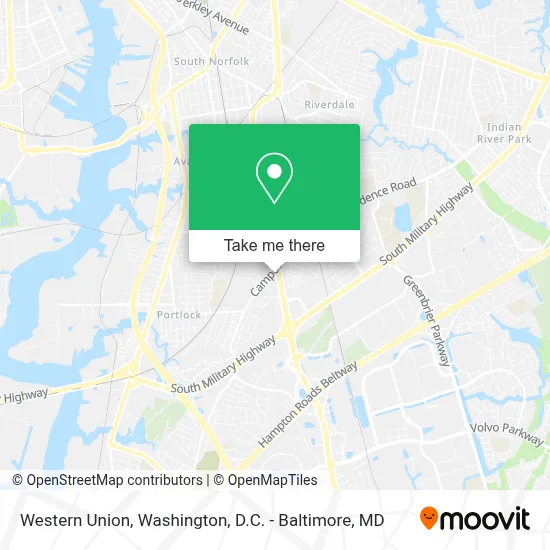 Western Union map
