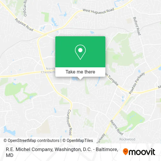 R.E. Michel Company map
