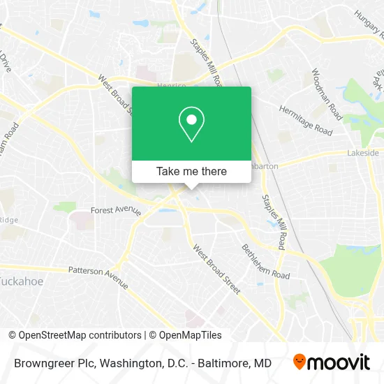 Browngreer Plc map