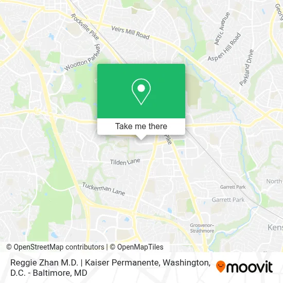 Reggie Zhan M.D. | Kaiser Permanente map