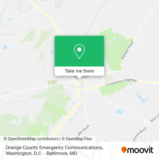 Orange County Emergency Communications map