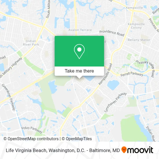 Life Virginia Beach map