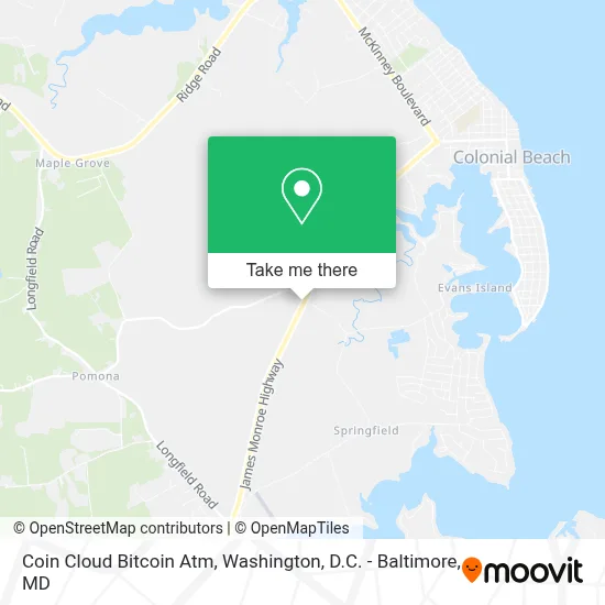 Coin Cloud Bitcoin Atm map