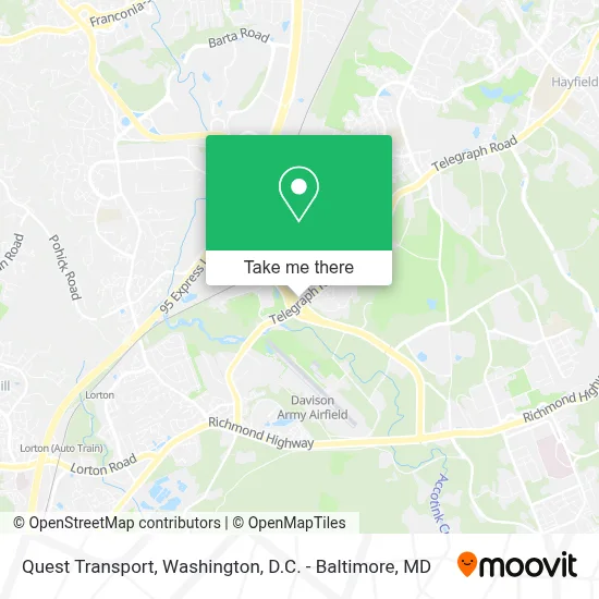 Quest Transport map