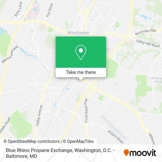 Blue Rhino Propane Exchange map