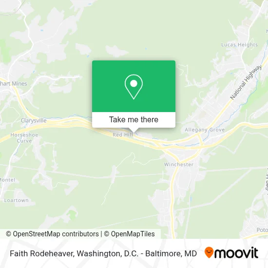 Faith Rodeheaver map