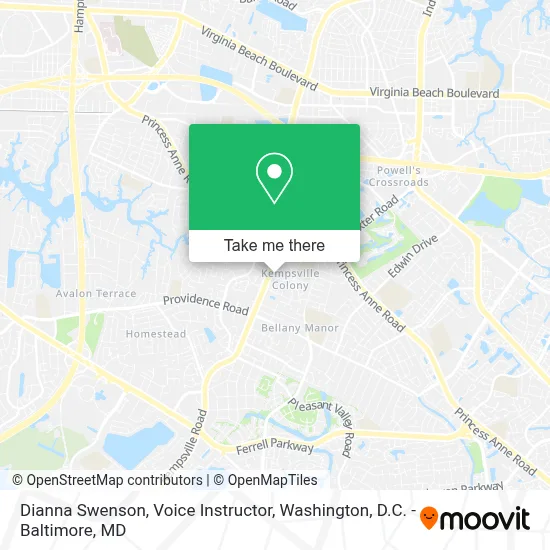 Dianna Swenson, Voice Instructor map