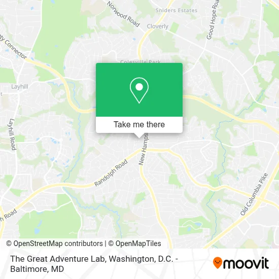 The Great Adventure Lab map