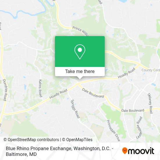 Blue Rhino Propane Exchange map