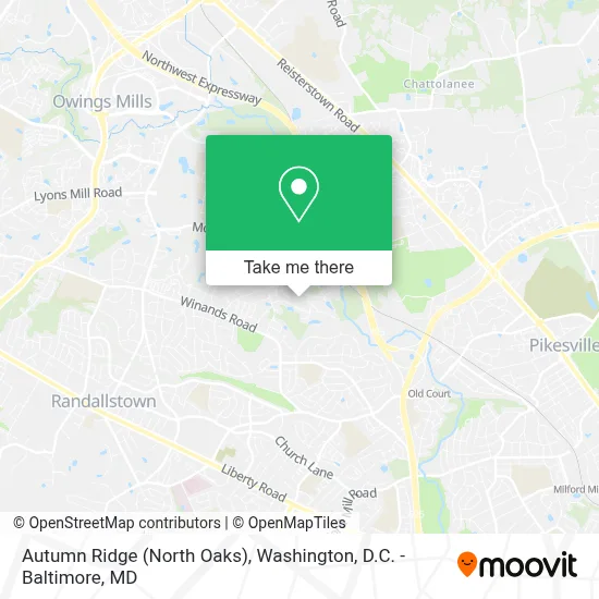 Autumn Ridge (North Oaks) map