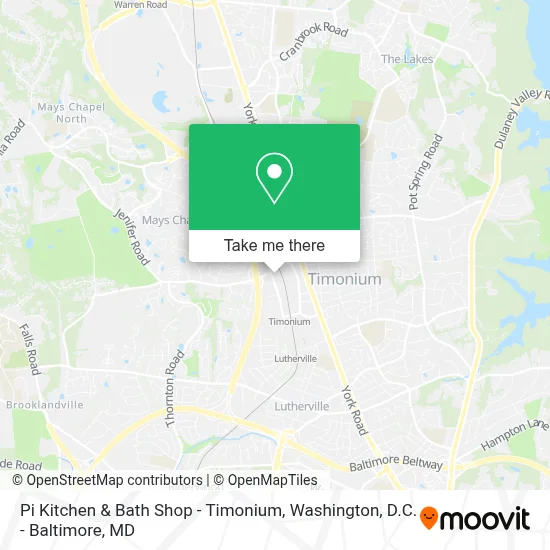 Pi Kitchen & Bath Shop - Timonium map