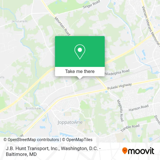 J.B. Hunt Transport, Inc. map