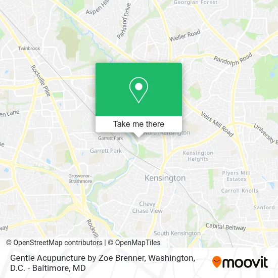Gentle Acupuncture by Zoe Brenner map
