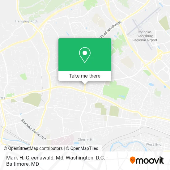 Mark H. Greenawald, Md map