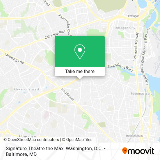 Signature Theatre the Max map