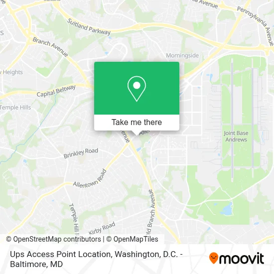 Ups Access Point Location map