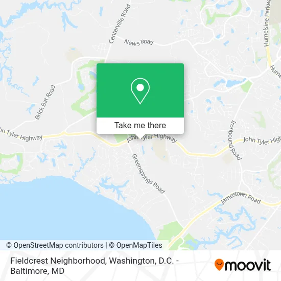 Fieldcrest Neighborhood map