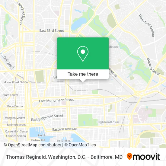Thomas Reginald map