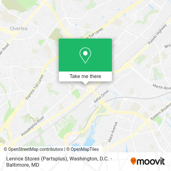 Lennox Stores (Partsplus) map