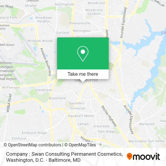 Company : Swan Consulting Permanent Cosmetics map