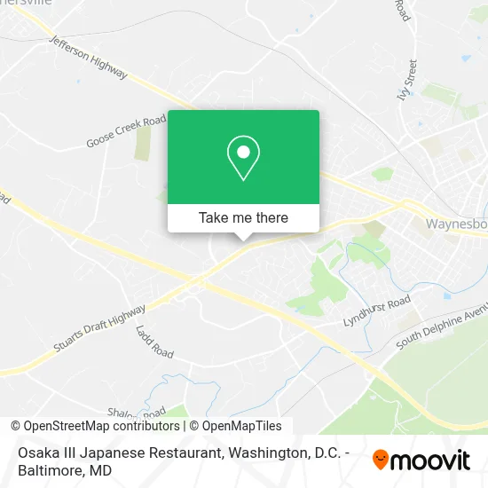Osaka III Japanese Restaurant map