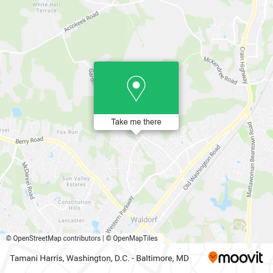 Tamani Harris map