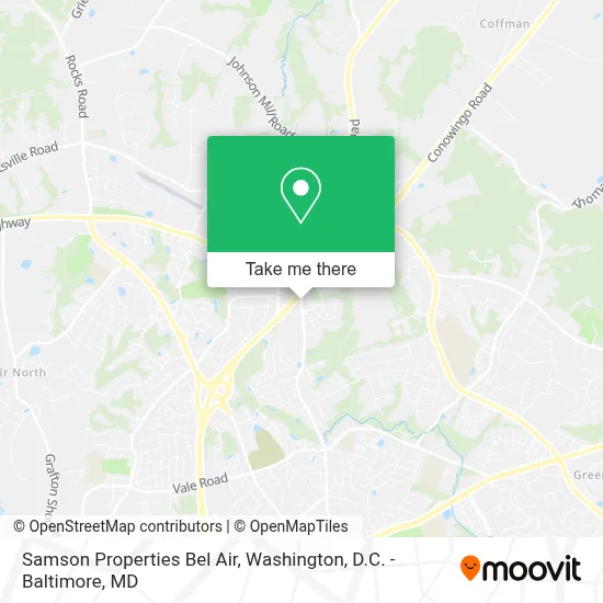 Samson Properties Bel Air map
