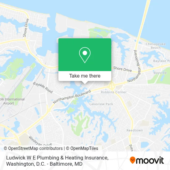 Ludwick W E Plumbing & Heating Insurance map
