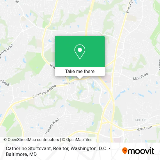 Catherine Sturtevant, Realtor map