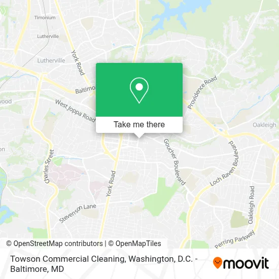 Towson Commercial Cleaning map