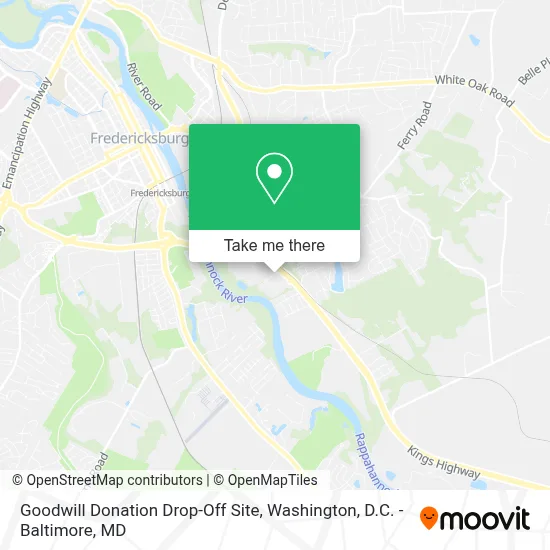 Goodwill Donation Drop-Off Site map