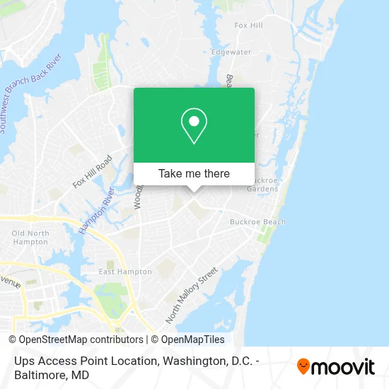 Ups Access Point Location map
