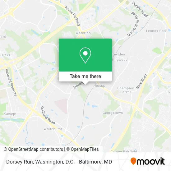 Dorsey Run map