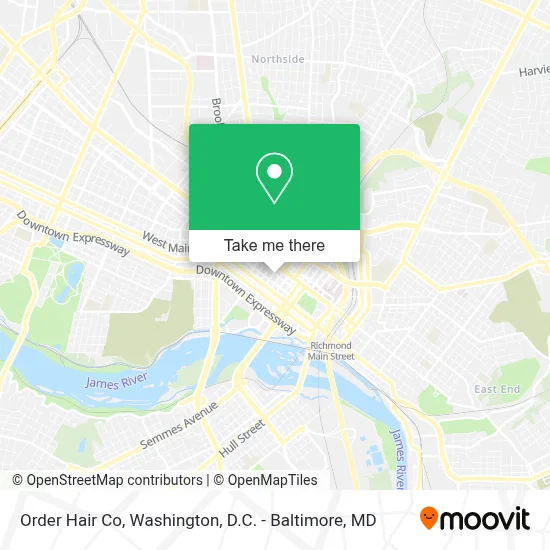 Order Hair Co map