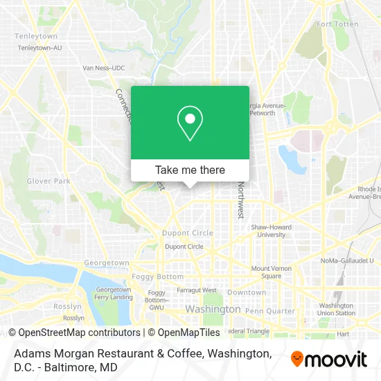 Adams Morgan Restaurant & Coffee map