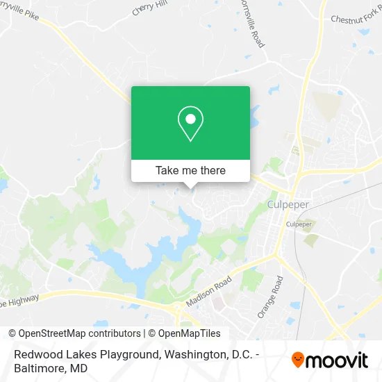 Redwood Lakes Playground map
