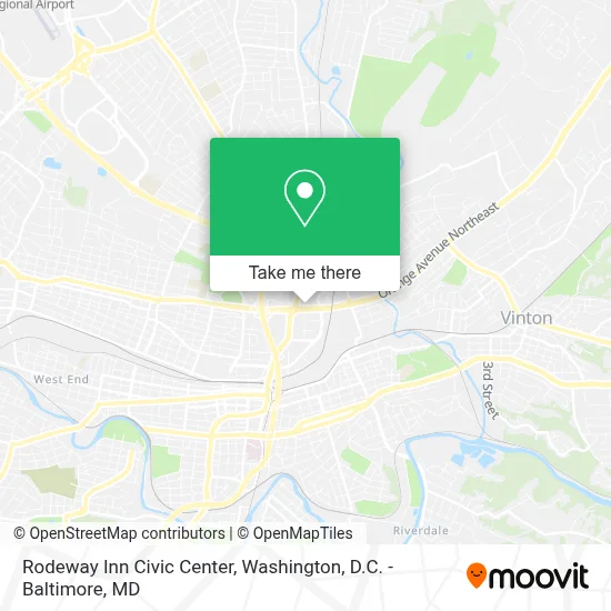 Rodeway Inn Civic Center map